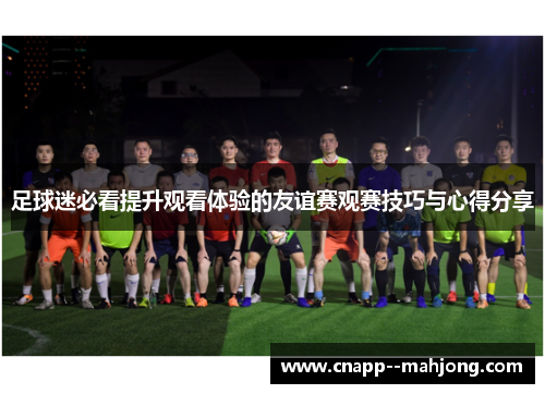 足球迷必看提升观看体验的友谊赛观赛技巧与心得分享