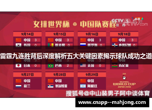 雷霆九连胜背后深度解析五大关键因素揭示球队成功之道